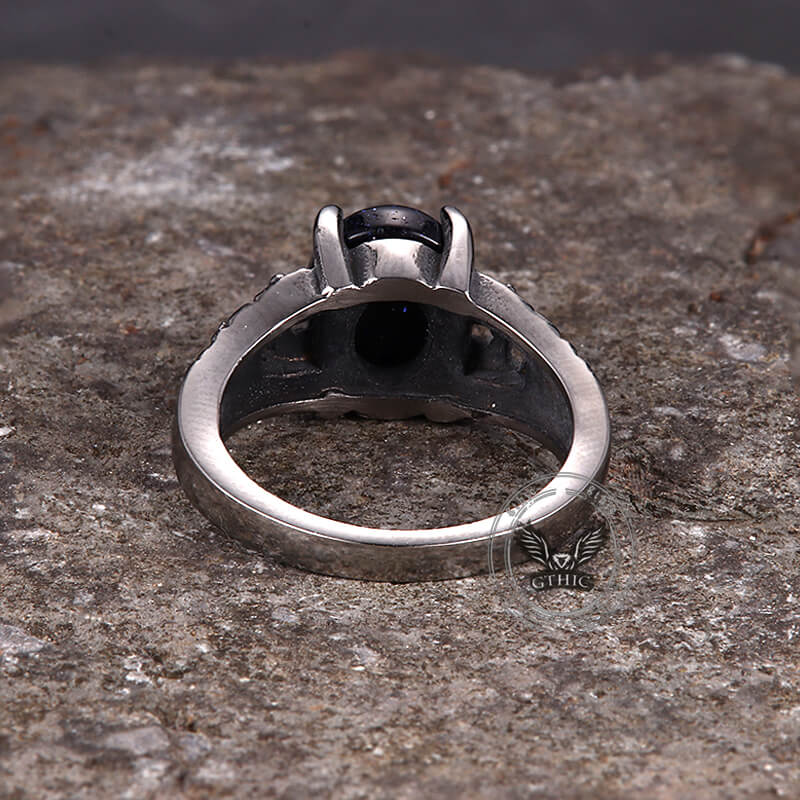 16802-vintage-flower-stainless-steel-gemstone-ring-11.jpg Vintage Flower Stainless Steel Gemstone Ring