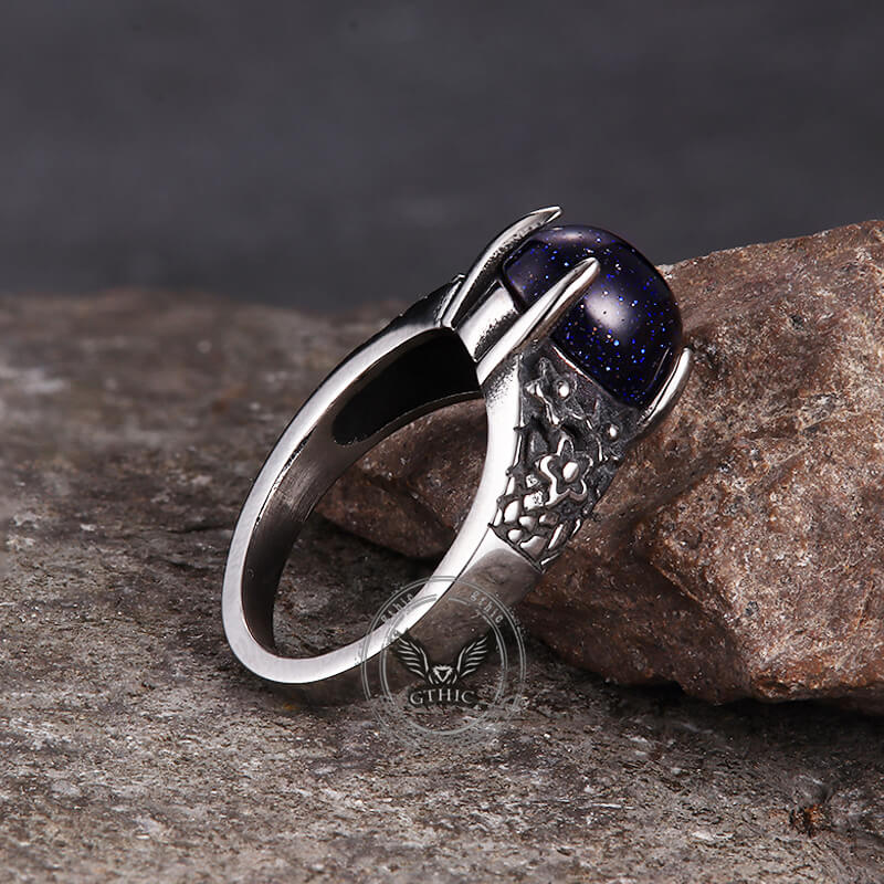 16802-vintage-flower-stainless-steel-gemstone-ring-8.jpg Vintage Flower Stainless Steel Gemstone Ring