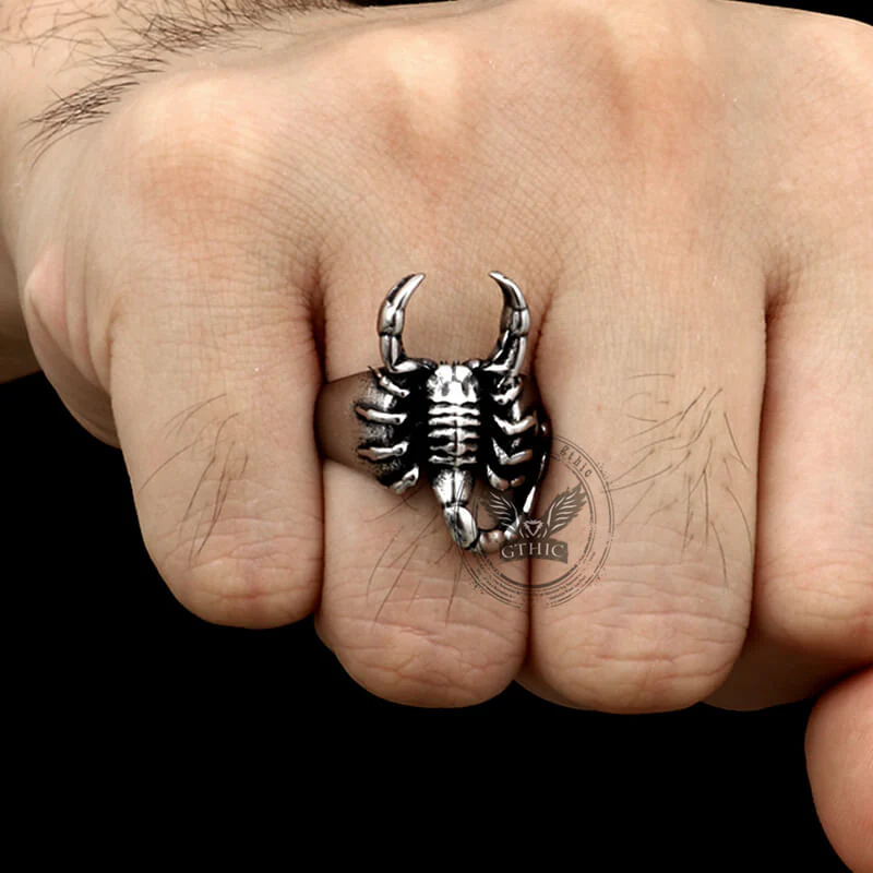Vintage Scorpion Stainless Steel Animal Ring
