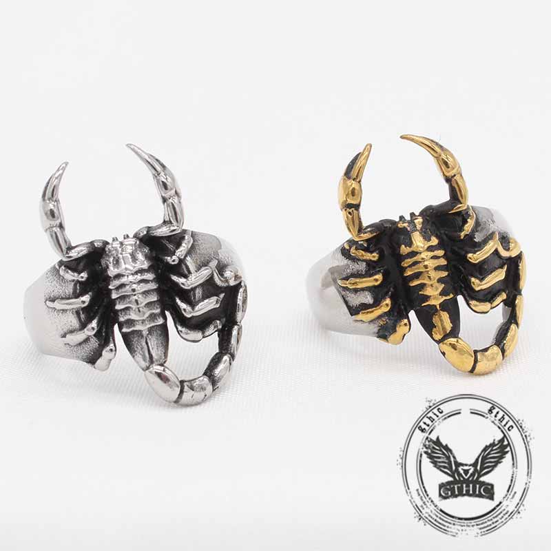 Vintage Scorpion Stainless Steel Animal Ring