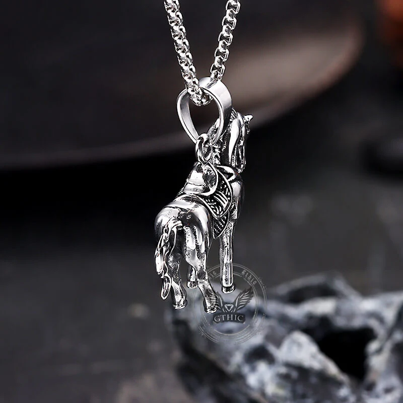 16908-vintage-prairie-horse-stainless-steel-pendant-11.webp Vintage Prairie Horse Stainless Steel Pendant