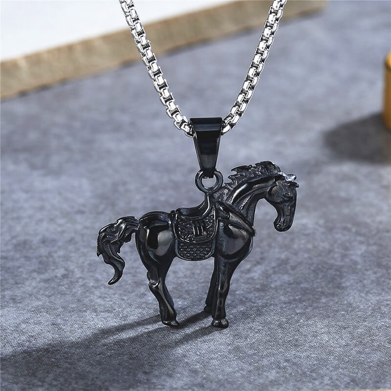 16908-vintage-prairie-horse-stainless-steel-pendant-6.jpg Vintage Prairie Horse Stainless Steel Pendant