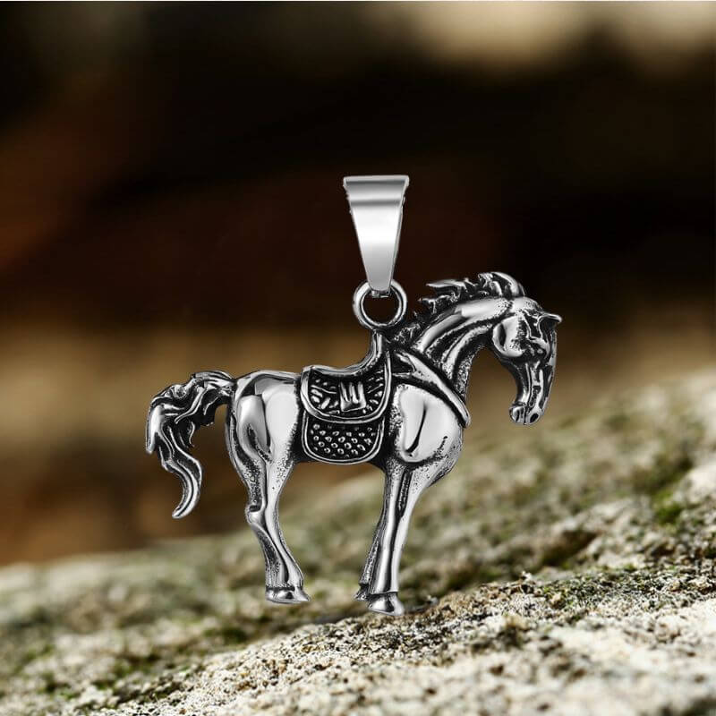 16908-vintage-prairie-horse-stainless-steel-pendant-8.jpg Vintage Prairie Horse Stainless Steel Pendant
