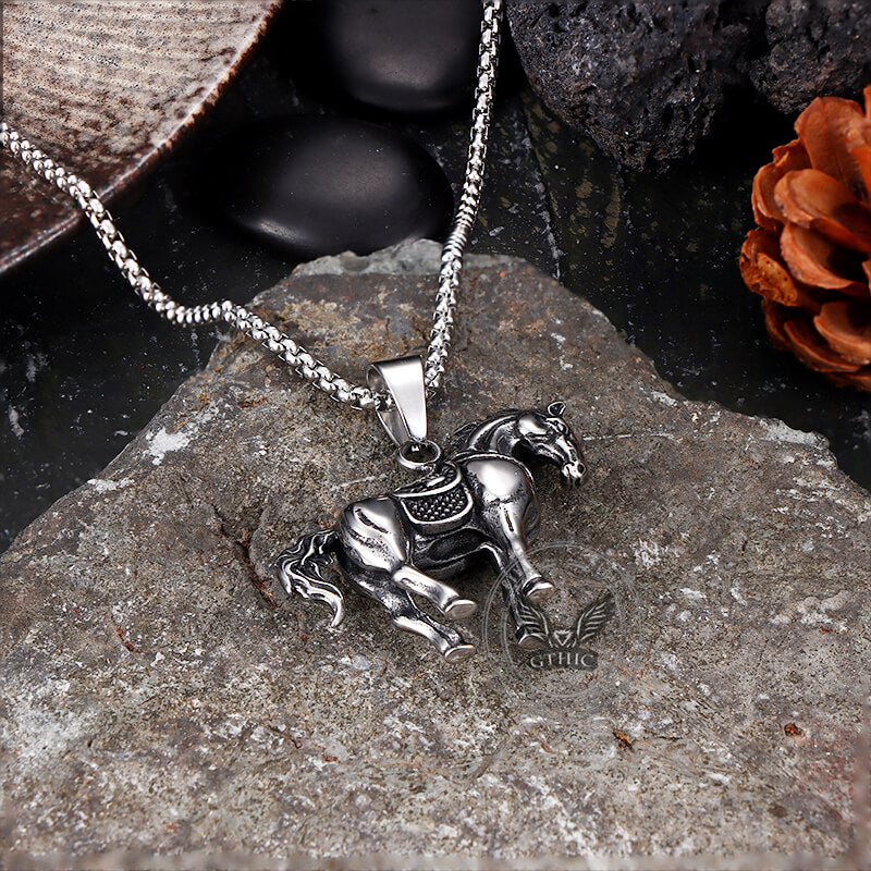 16908-vintage-prairie-horse-stainless-steel-pendant-9.jpg Vintage Prairie Horse Stainless Steel Pendant