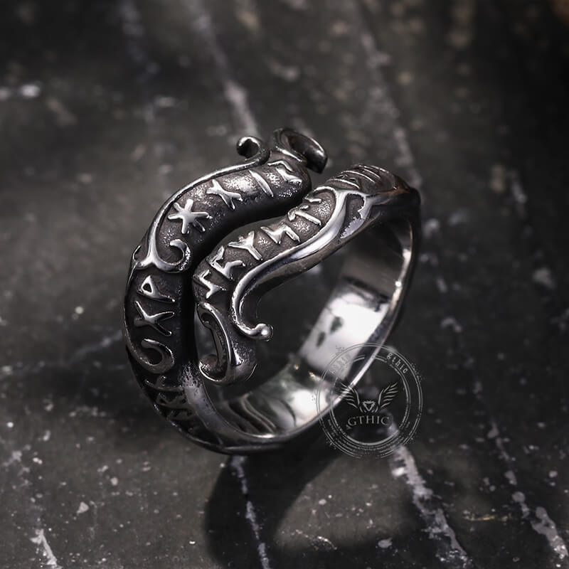 16940-vintage-rune-symbol-serpent-stainless-steel-viking-ring-3.jpg Vintage Rune Symbol Serpent Stainless Steel Viking Ring