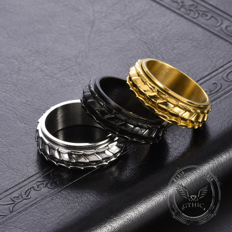 17070-creative-dragon-scale-stainless-steel-spinner-ring-1.jpg Creative Dragon Scale Stainless Steel Spinner Ring