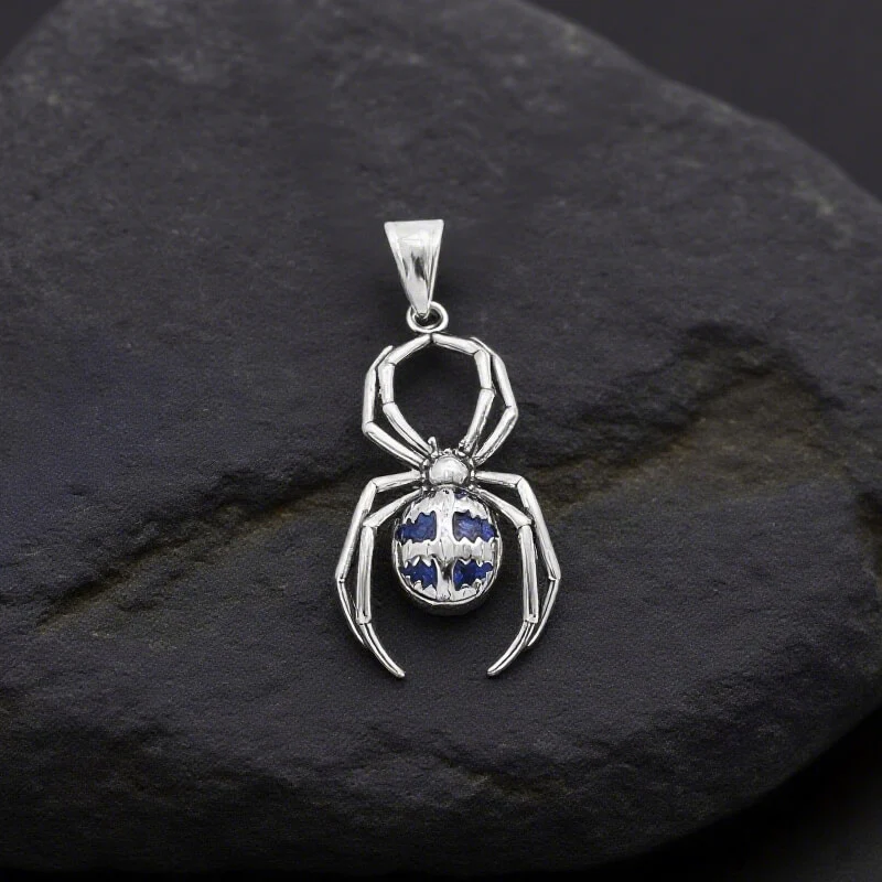17095-punk-gemstone-spider-stainless-steel-animal-pendant-11.webp Punk Gemstone Spider Stainless Steel Animal Pendant