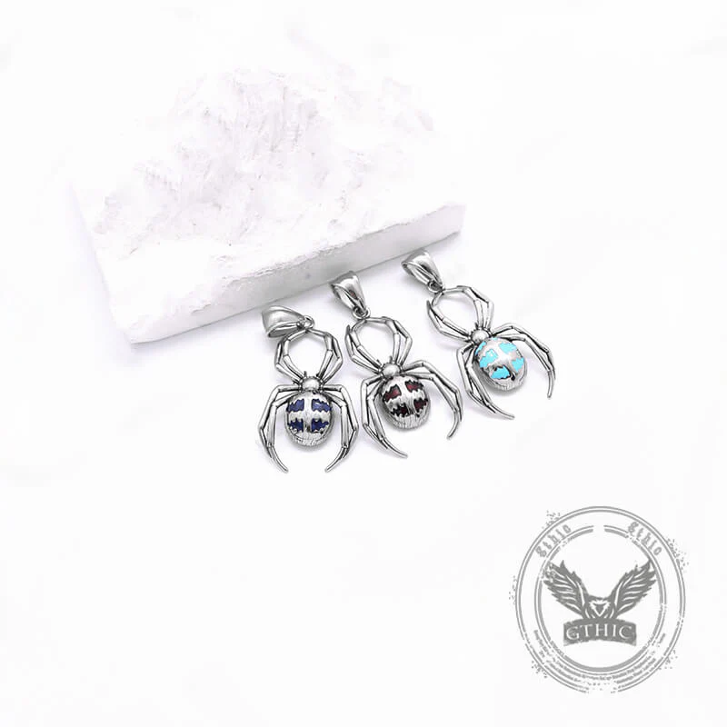 17095-punk-gemstone-spider-stainless-steel-animal-pendant-13.webp Punk Gemstone Spider Stainless Steel Animal Pendant