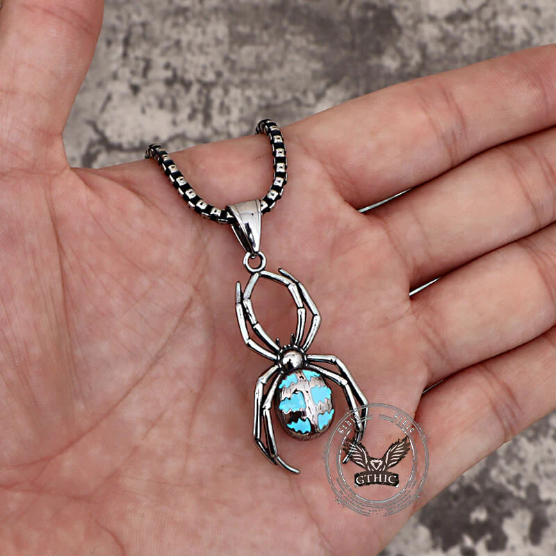 17095-punk-gemstone-spider-stainless-steel-animal-pendant-3.webp Punk Gemstone Spider Stainless Steel Animal Pendant