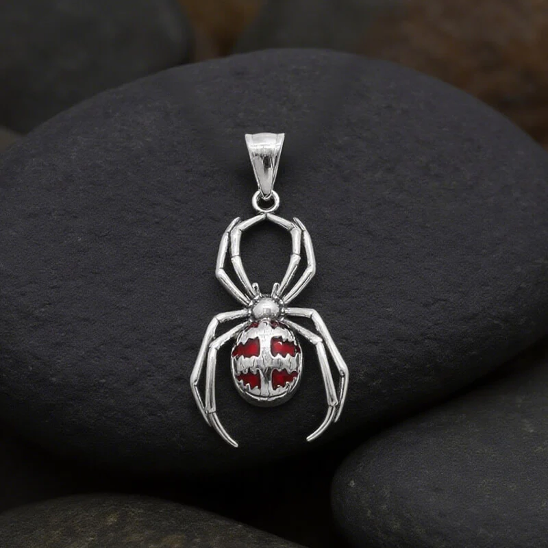 17095-punk-gemstone-spider-stainless-steel-animal-pendant-7.webp Punk Gemstone Spider Stainless Steel Animal Pendant