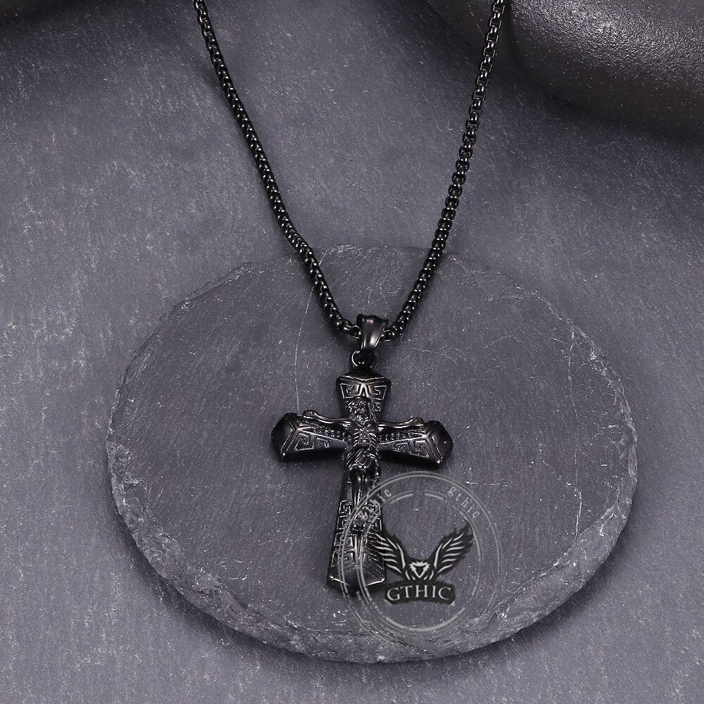 17128-vintage-jesus-suffering-stainless-steel-cross-pendant-11.jpg Vintage Jesus Suffering Stainless Steel Cross Pendant