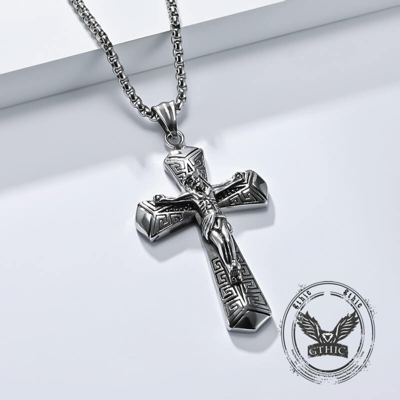 17128-vintage-jesus-suffering-stainless-steel-cross-pendant-16.jpg Vintage Jesus Suffering Stainless Steel Cross Pendant