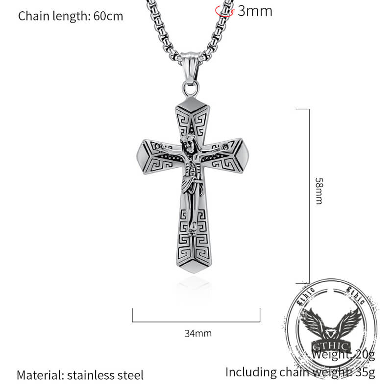 17128-vintage-jesus-suffering-stainless-steel-cross-pendant-17.jpg Vintage Jesus Suffering Stainless Steel Cross Pendant