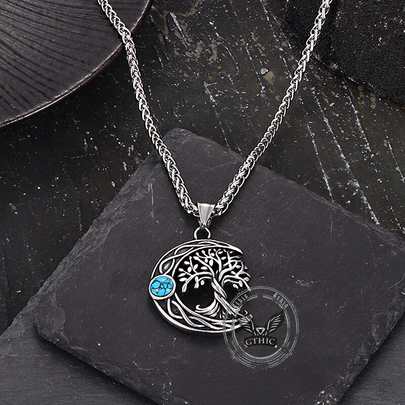 17202-moon-tree-of-life-turquoise-stainless-steel-pendant-10.webp Moon Tree of Life Turquoise Stainless Steel Pendant