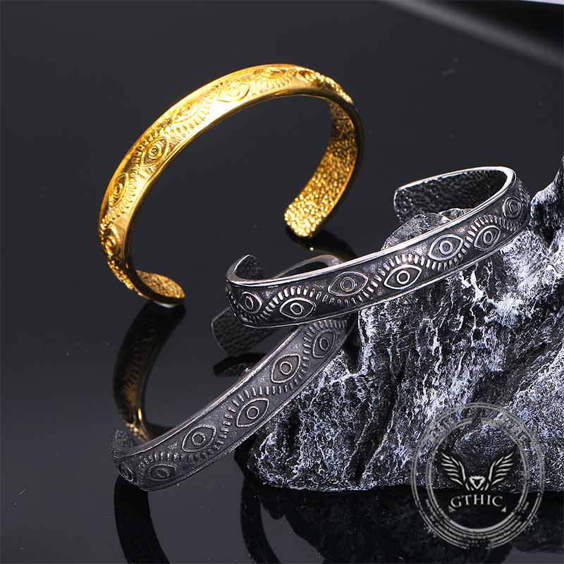 17257-vintage-devil-eye-stainless-steel-cuff-bracelet-1.jpg Vintage Devil Eye Stainless Steel Cuff Bracelet