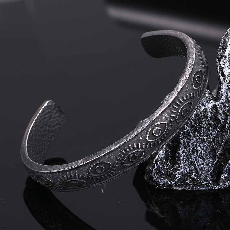 17257-vintage-devil-eye-stainless-steel-cuff-bracelet-4.jpg Vintage Devil Eye Stainless Steel Cuff Bracelet
