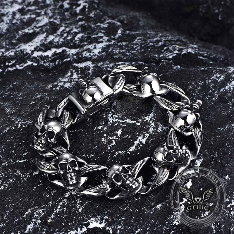 17260-punk-skull-head-stainless-steel-hip-hop-bracelet-8.jpg Punk Skull Head Stainless Steel Hip-Hop Bracelet