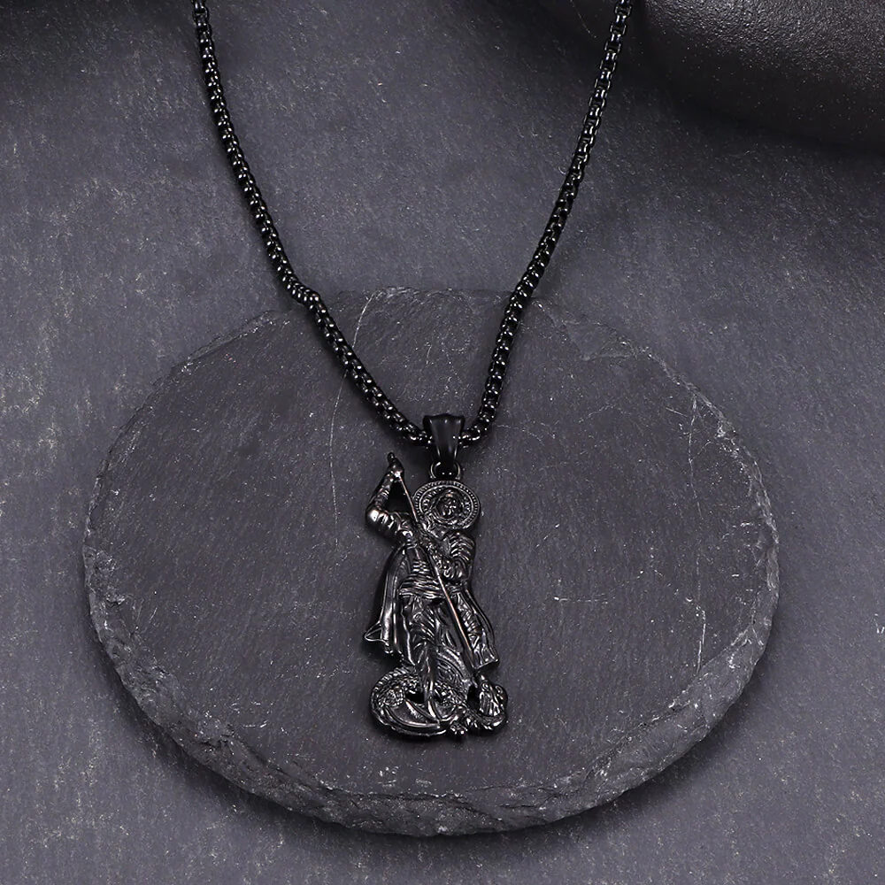 17291-retro-st.-george-slay-dragon-stainless-steel-pendant-9.webp Retro St. George Slay Dragon Stainless Steel Pendant