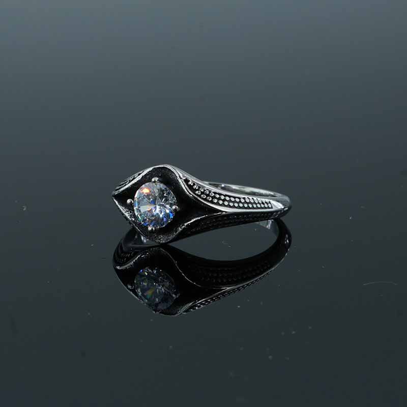 17383-simple-gemstone-eye-design-stainless-steel-ring-4.jpg Simple Gemstone Eye Design Stainless Steel Ring