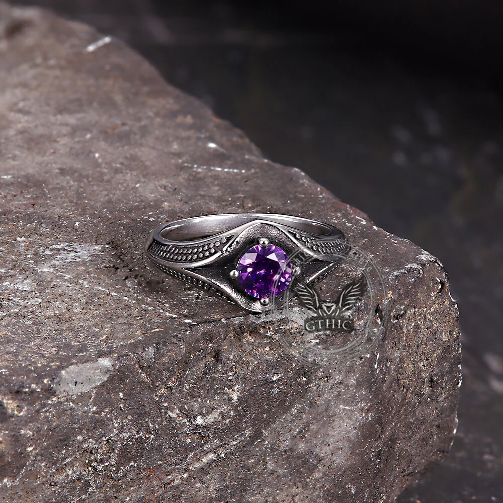 17383-simple-gemstone-eye-design-stainless-steel-ring-7.webp Simple Gemstone Eye Design Stainless Steel Ring