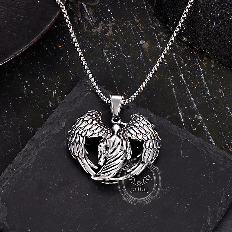 Hip Hop Scythe Grim Reaper Stainless Steel Pendant
