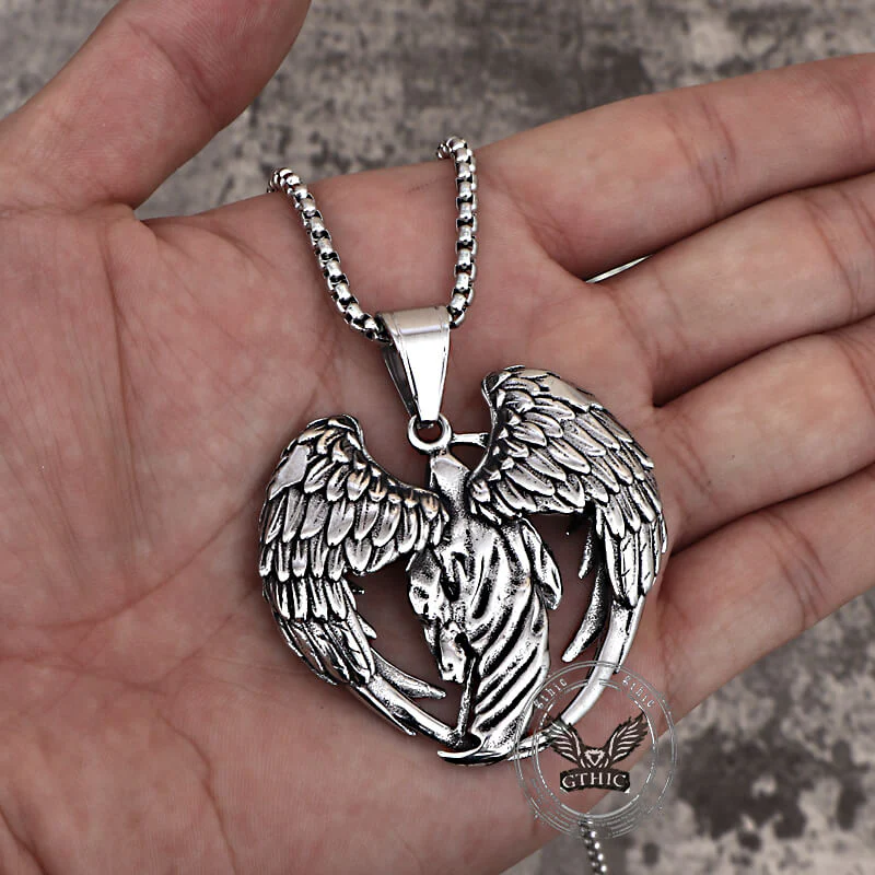 Hip Hop Scythe Grim Reaper Stainless Steel Pendant