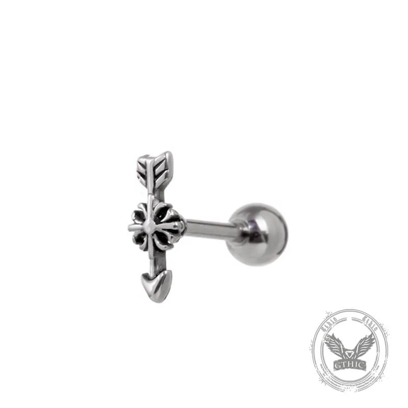 Punk Multi-Style Skull Heart Stainless Steel Earrings Set