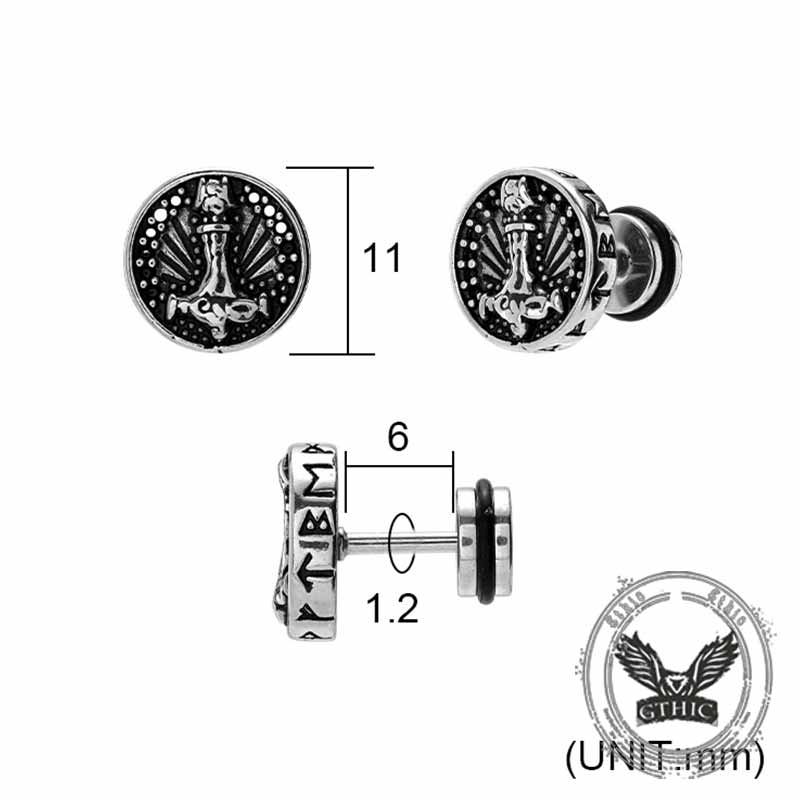 17467-retro-viking-pattern-stainless-steel-stud-earrings-10.jpg Retro Viking Pattern Stainless Steel Stud Earrings