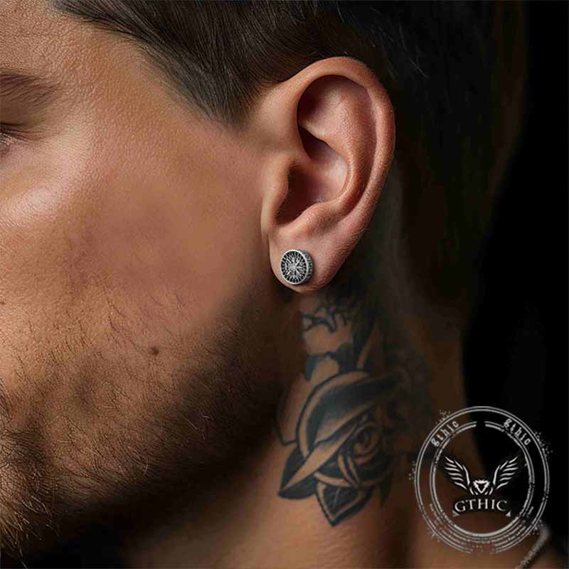 17467-retro-viking-pattern-stainless-steel-stud-earrings-2.jpg Retro Viking Pattern Stainless Steel Stud Earrings
