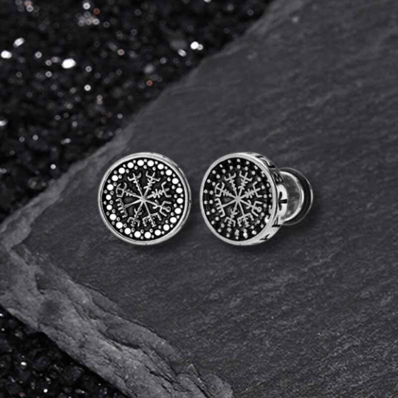 17467-retro-viking-pattern-stainless-steel-stud-earrings-5.jpg Retro Viking Pattern Stainless Steel Stud Earrings