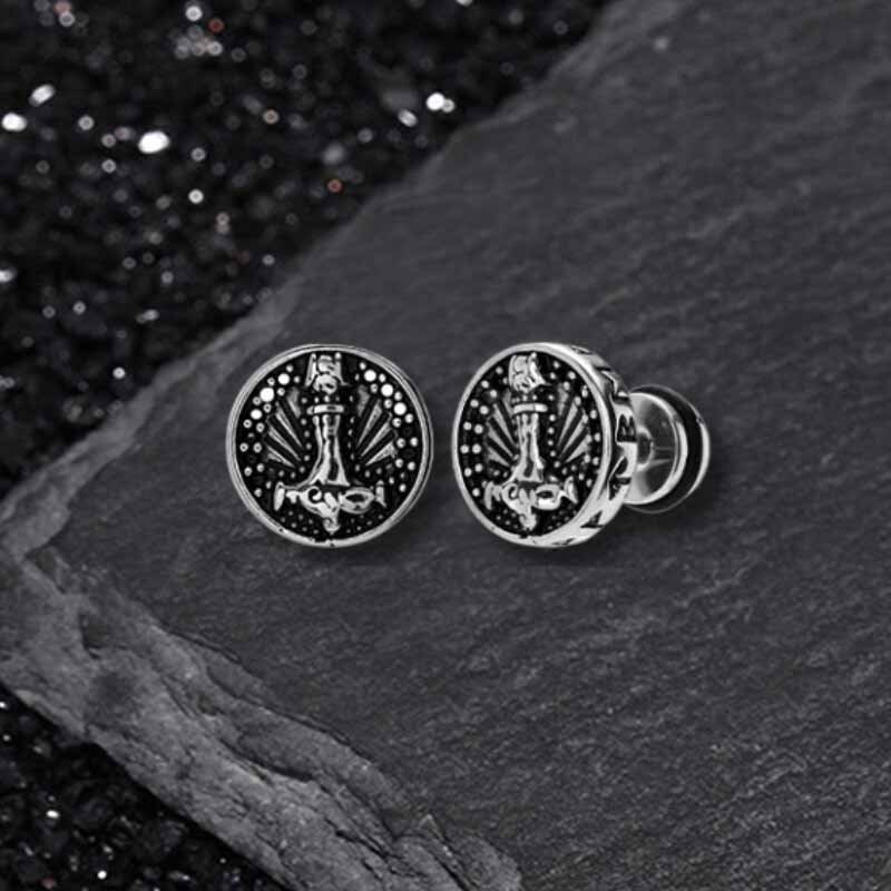17467-retro-viking-pattern-stainless-steel-stud-earrings-6.jpg Retro Viking Pattern Stainless Steel Stud Earrings