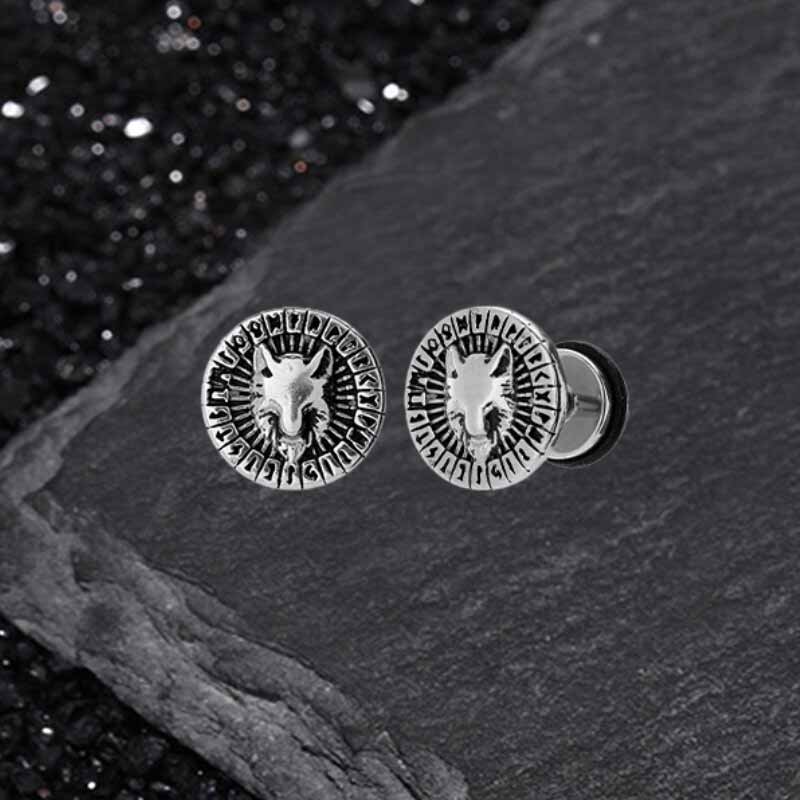 17467-retro-viking-pattern-stainless-steel-stud-earrings-7.jpg Retro Viking Pattern Stainless Steel Stud Earrings