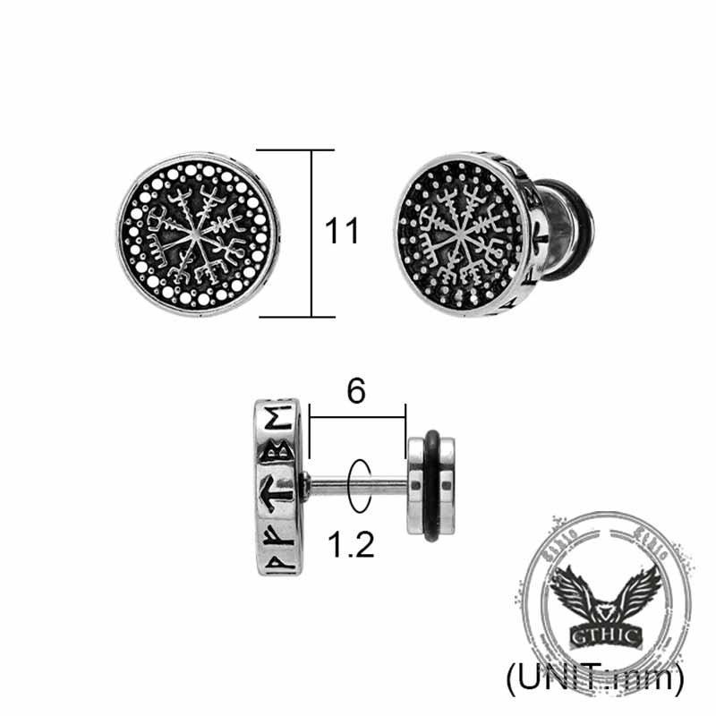 17467-retro-viking-pattern-stainless-steel-stud-earrings-9.jpg Retro Viking Pattern Stainless Steel Stud Earrings