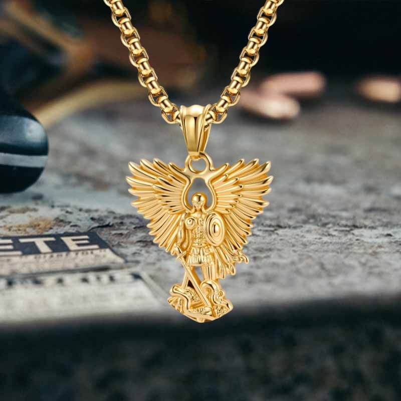 17519-vintage-archangel-saint-michael-stainless-steel-pendant-12.jpg Vintage Archangel Saint Michael Stainless Steel Pendant