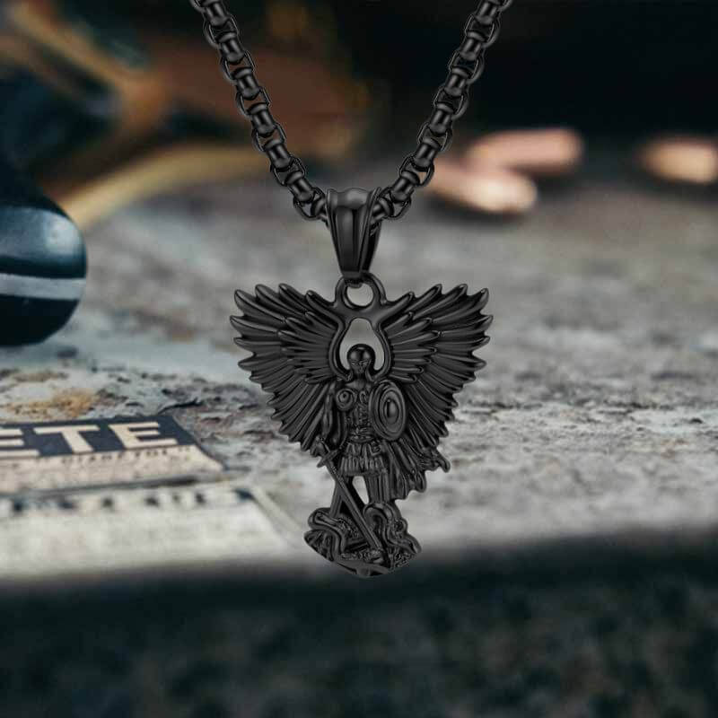 17519-vintage-archangel-saint-michael-stainless-steel-pendant-14.jpg Vintage Archangel Saint Michael Stainless Steel Pendant