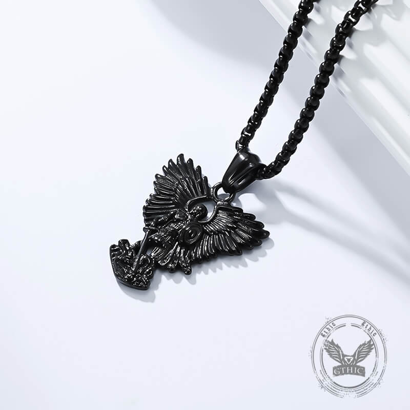 17519-vintage-archangel-saint-michael-stainless-steel-pendant-7.jpg Vintage Archangel Saint Michael Stainless Steel Pendant