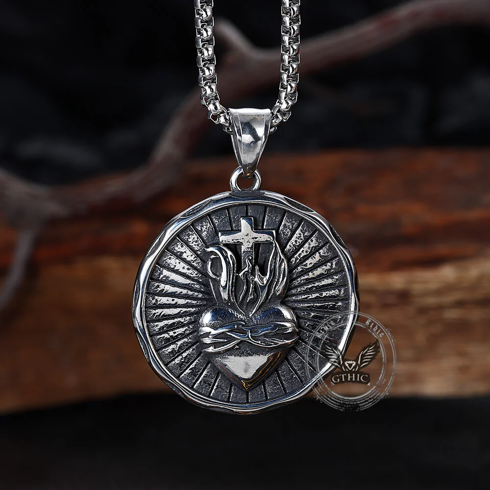 17563-retro-jesus-head-sacred-heart-stainless-steel-pendant-5.webp Retro Jesus Head Sacred Heart Stainless Steel Pendant