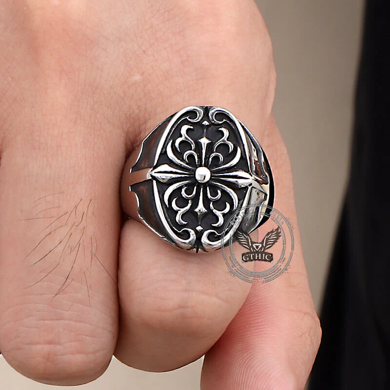 17643-vintage-cross-pattern-stainless-steel-punk-ring-2.webp Vintage Cross Pattern Stainless Steel Punk Ring