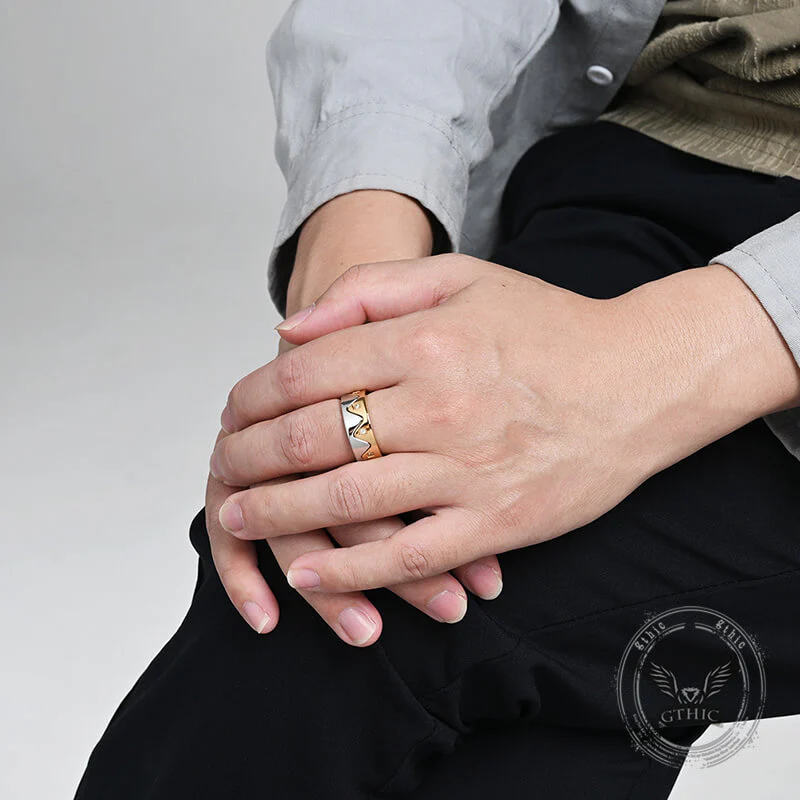 Creative Detachable Diamond Crown Stainless Steel Ring