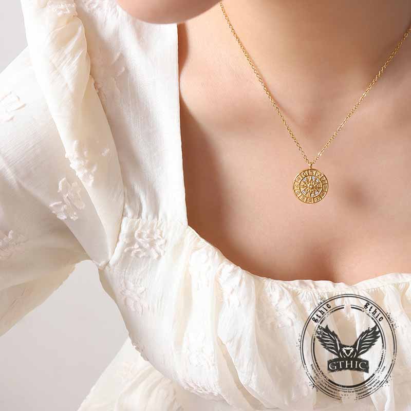 12 Constellation Pointer Stainless Steel Pendant