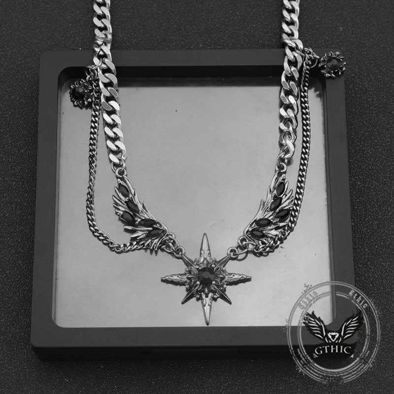 17714-punk-y2k-wings-star-stainless-steel-clavicle-chain-4.jpg Punk Y2K Wings Star Stainless Steel Clavicle Chain