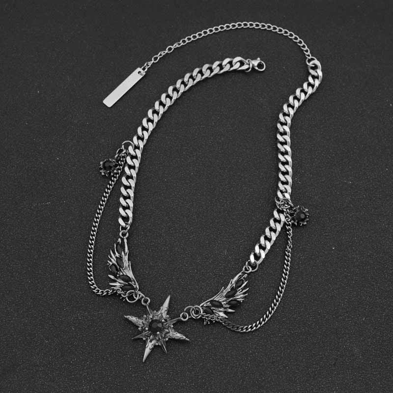 17714-punk-y2k-wings-star-stainless-steel-clavicle-chain-5.jpg Punk Y2K Wings Star Stainless Steel Clavicle Chain