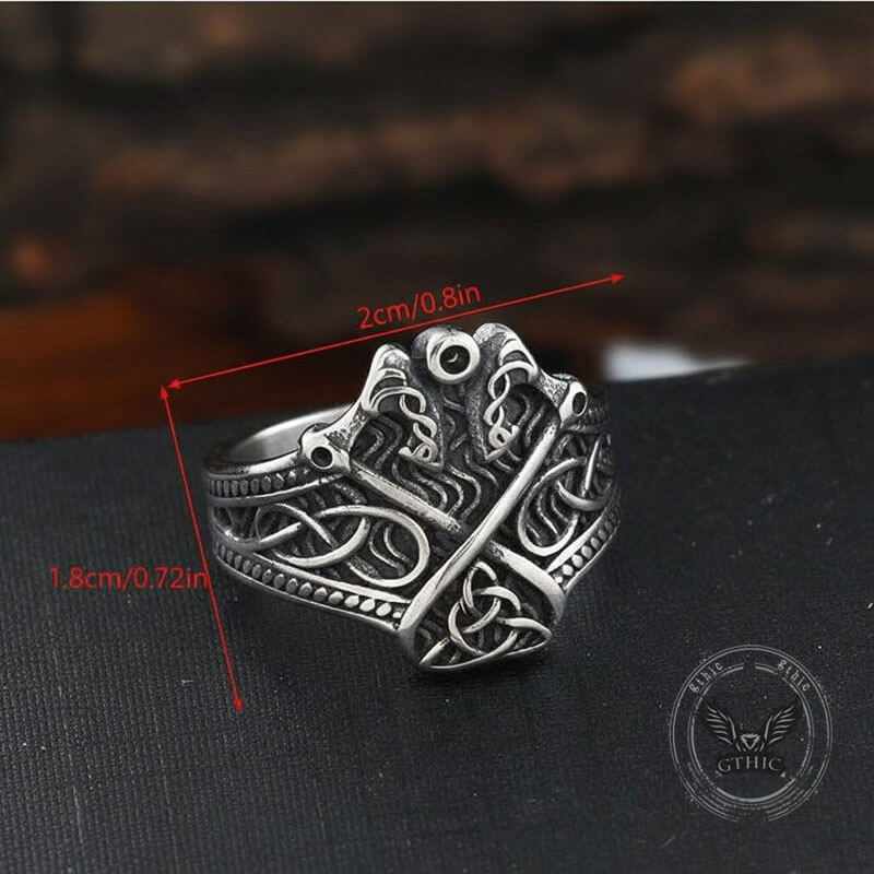 17742-vintage-double-axe-celtic-knot-stainless-steel-viking-ring-11.jpg Vintage Double Axe Celtic Knot Stainless Steel Viking Ring