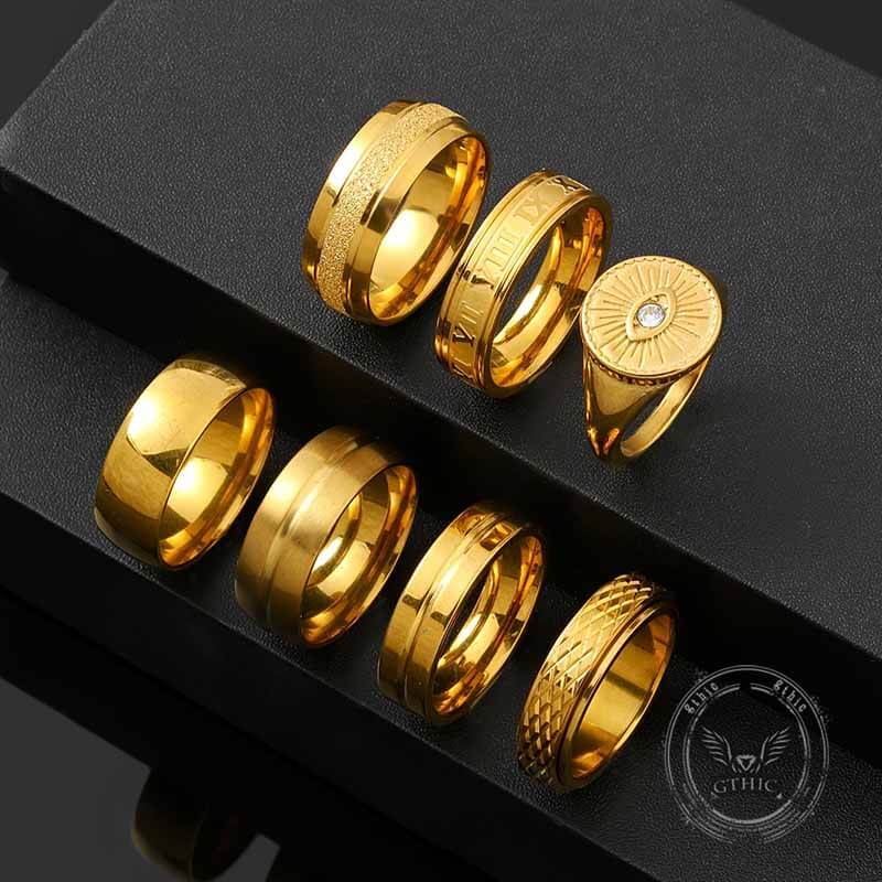 17805-7pcs-simple-gold-demon-eye-versatile-stainless-steel-ring-set-2.jpg 7pcs Simple Gold Demon Eye Versatile Stainless Steel Ring Set