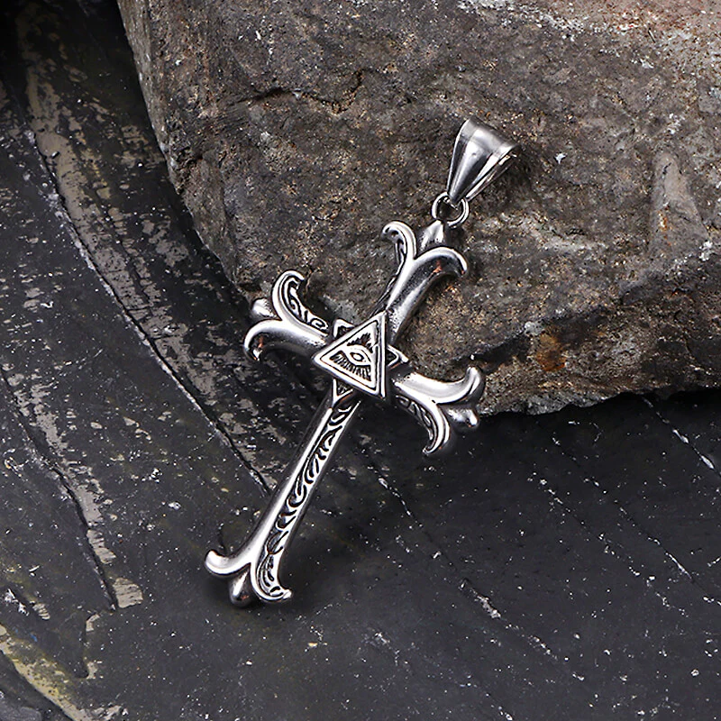 17809-vintage-all-seeing-eye-cross-stainless-steel-pendant-11.webp Vintage All-Seeing Eye Cross Stainless Steel Pendant