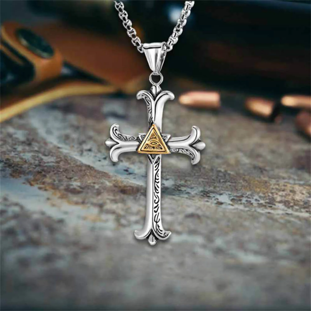 17809-vintage-all-seeing-eye-cross-stainless-steel-pendant-7.webp Vintage All-Seeing Eye Cross Stainless Steel Pendant