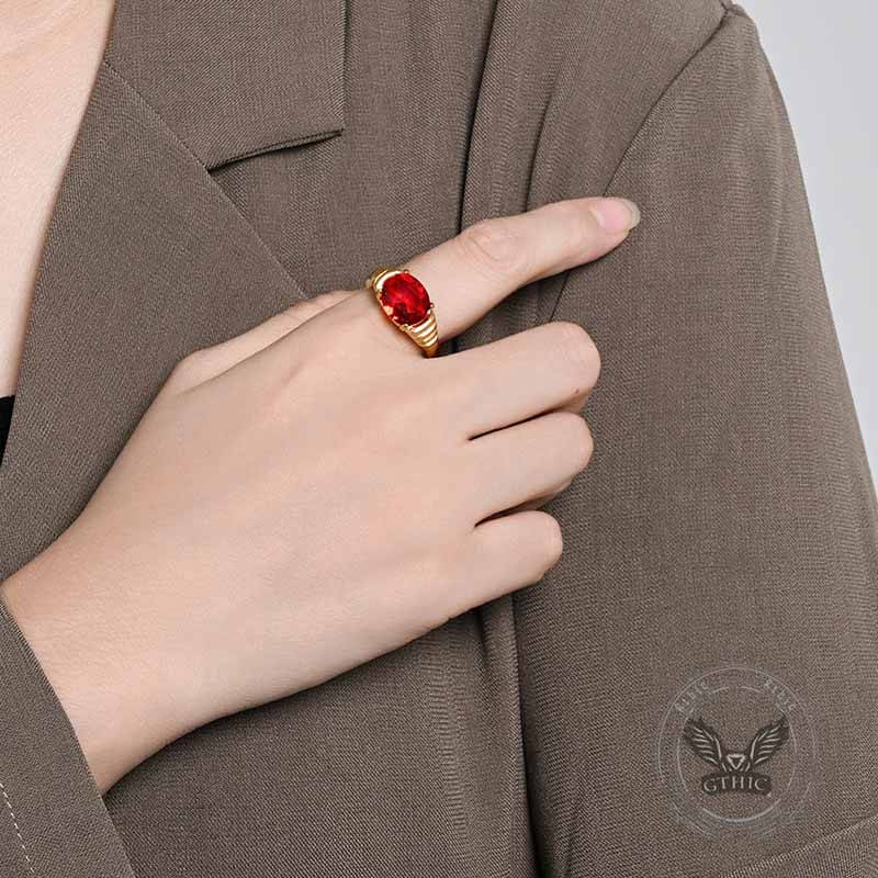 17812-fashionable-gemstone-stainless-steel-narrow-ring-2.jpg Fashionable Gemstone Stainless Steel Narrow Ring