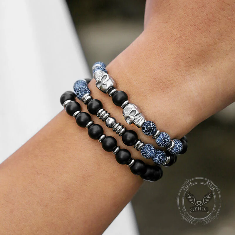 17833-vintage-stacking-stainless-steel-skull-beaded-bracelet-2.webp Vintage Stacking Stainless Steel Skull Beaded Bracelet