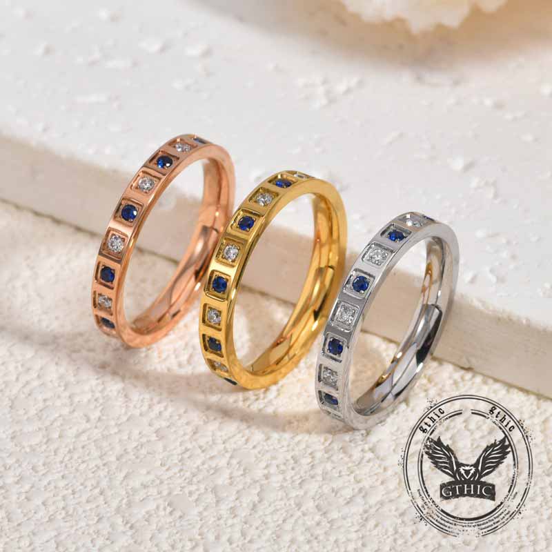 17863-simple-blue-and-white-gem-set-stainless-steel-ring-1.jpg Simple Blue And White Gem-Set Stainless Steel Ring