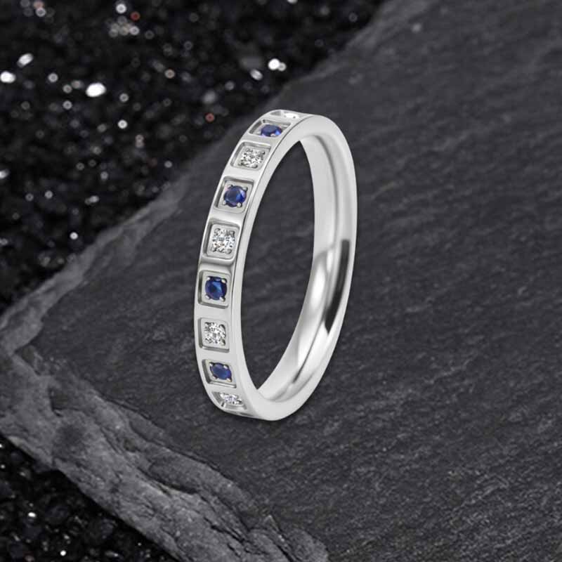 17863-simple-blue-and-white-gem-set-stainless-steel-ring-4.jpg Simple Blue And White Gem-Set Stainless Steel Ring
